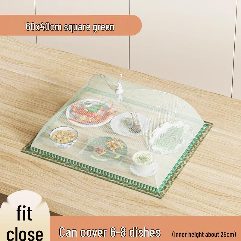 Shuwan Foldable Insect-Resistant Food Cover - Breathable, Dustproof, and Flyproof Umbrella for Household Dishes
