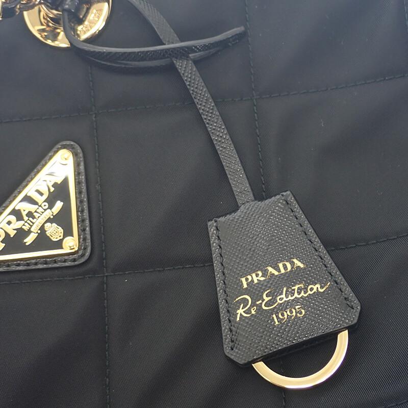 Prada 1BG4682A0SF0002 Shoulder Bag Black Nylon Women
