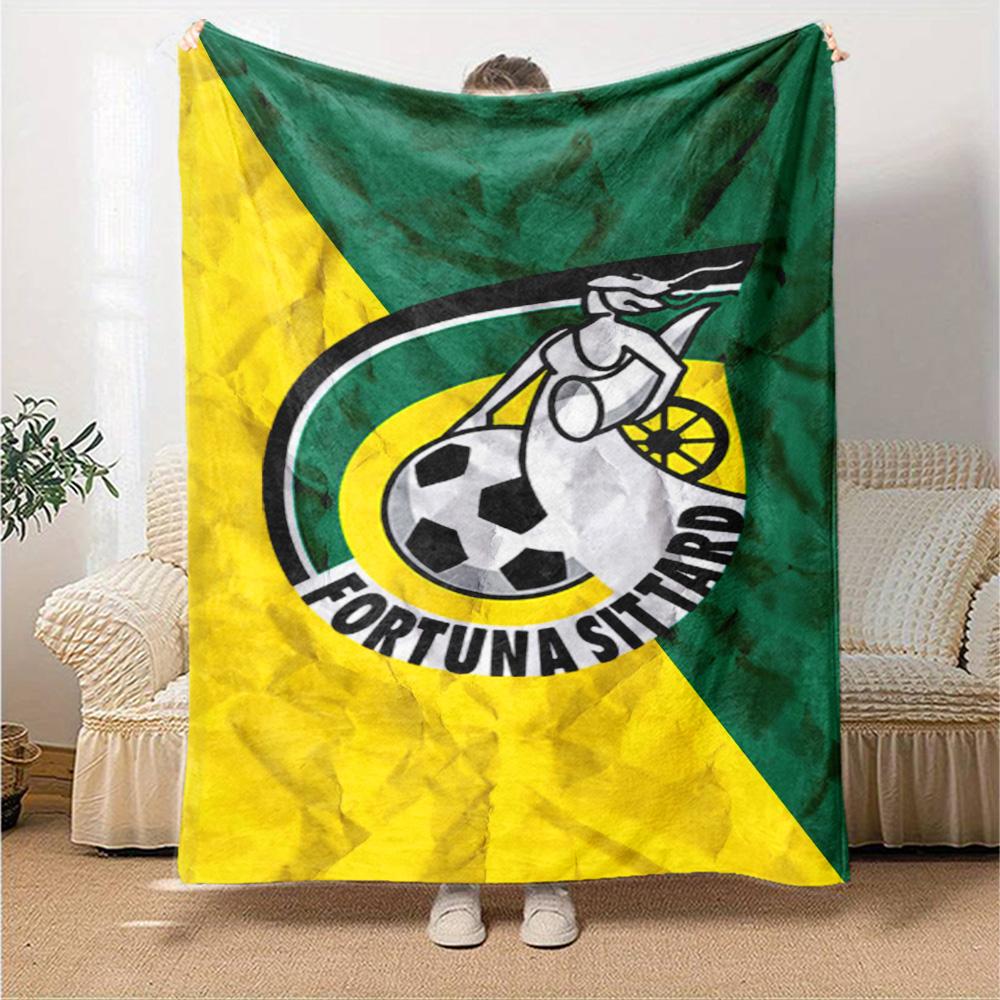 Coperta in Flanella con Stampa Fortuna Sittard Alta Qualità Calda Confortevole Coperta per Tutte le Stagioni Perfetta per Regali Decorazioni per la Casa