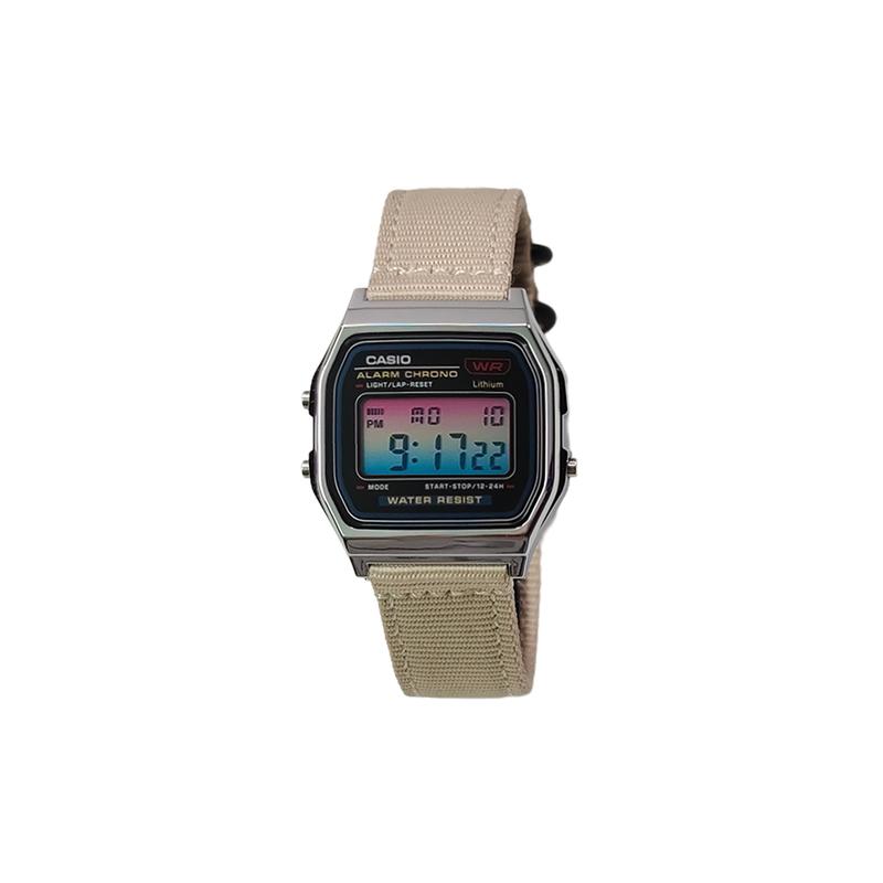 CASIO Customized watch modified series orange mirror pink resin case life waterproof F-91WS-4 modified-Xiyu Tangmian Quartz n F-91WS-4
