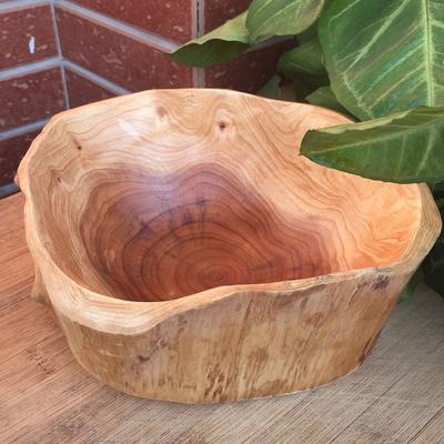 Household Fruit Bowl Wooden Candy Dish Fruit Plate Wood Carving Root Fruit Plate Wood 20-24 Cm