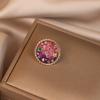 Creative and Personalized Clock Anti-glare Brooch High-end and Light Luxury Design Niche Brooch for Women