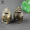 Antique Copper Classical Chinese Mythical Beast Incense Burners Ornaments Brass Mini Sandalwood Censers Home Decorations Crafts