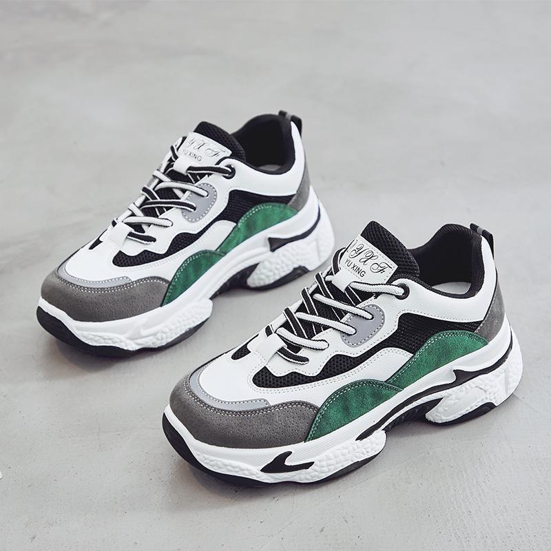 2024 Korean version ins super fire panda women's shoes, new women's dad shoes in summer