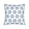 Geometric Shaped Blue Doodles Pillowcase Cushion Cover Geometric Ink Blue Throw Pillow Case Cover Home Zipper 40*40Cm