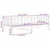 VidaXL Solid Pine Wood Bed 90x200 Cm 806940