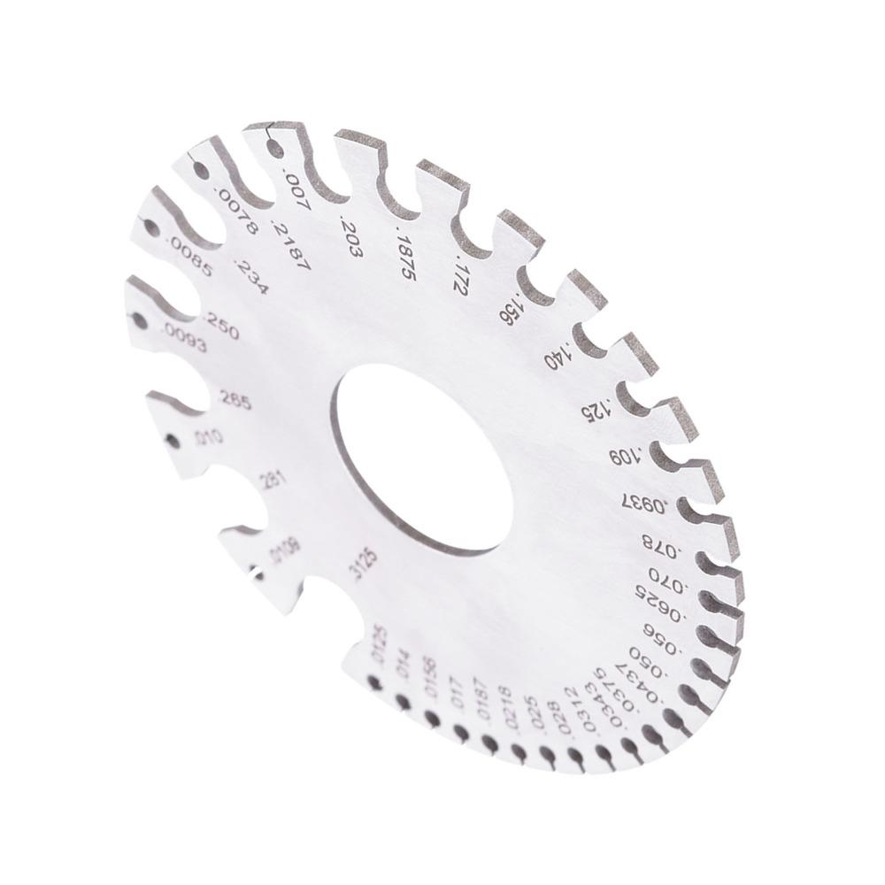 Round Dual Sided Design Thickness Gauge  for Wire, Sheet Metal, Paper, Leather, Wood