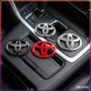 1Pcs Car Steering Wheel Emblem Badge Decal Sticker Auto Styling Decor Fit For Toyota Fortuner Chr Verso Prius Hiace Yaris Trd Corolla