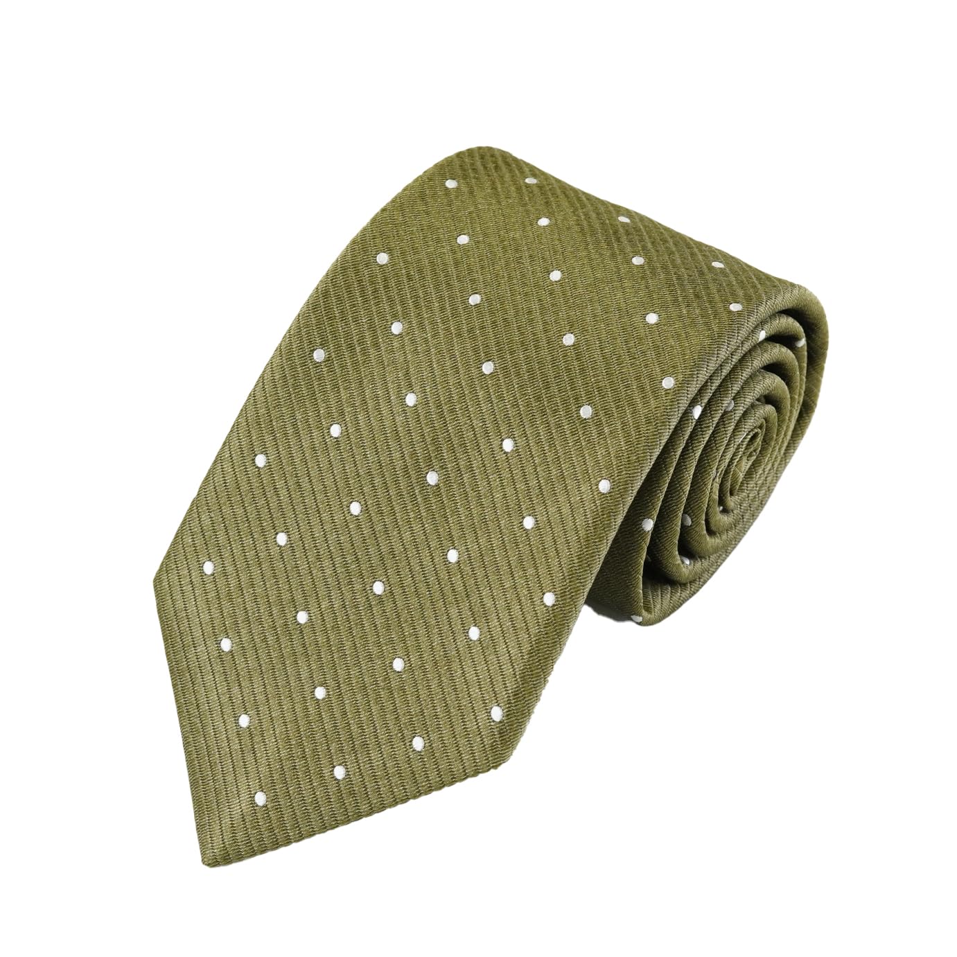 [WIC DESIGN  TUSSAH SILK (Tussah Silk) Polka Dot Tie]
