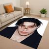 3D Kpop Bang Chan,lee Know Star Living Room Non-Slip Area Rug Carpet for Bedroom Playroom Sofa,Easy Clean Home Decor Doormat