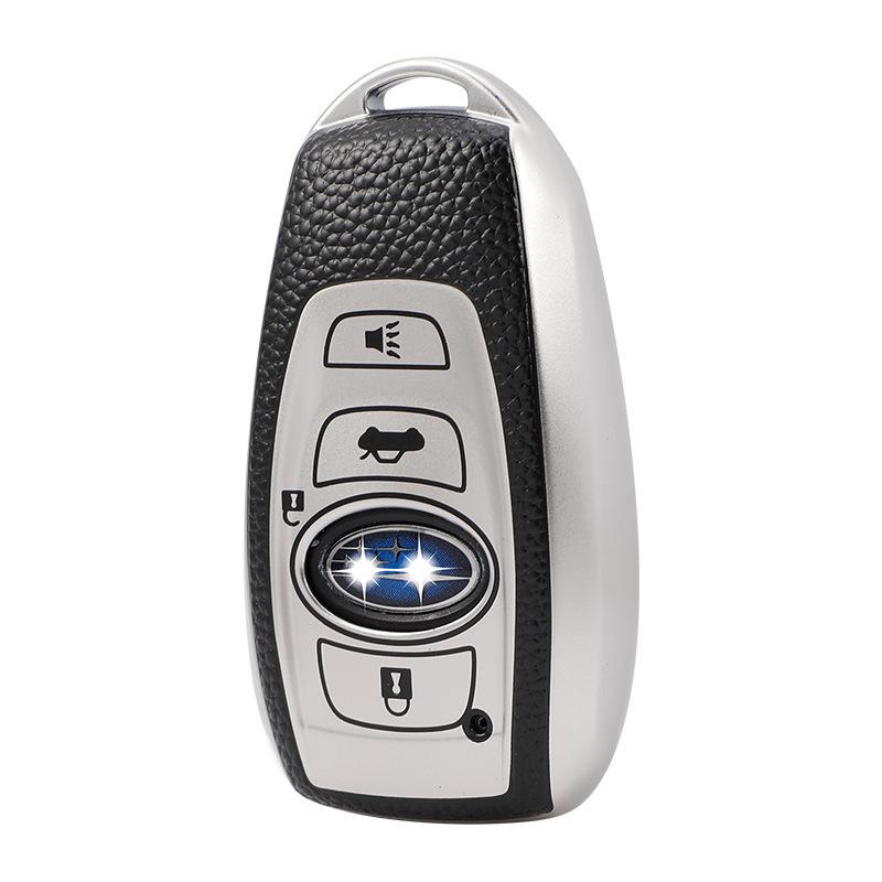 Subaru Forester Outback XV Legacy BRZ Smart Key Case - Premium Autoschlüsselhülle mit Schnalle