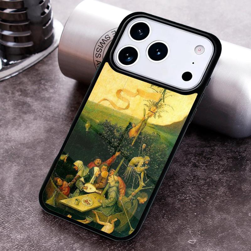 Hieronymus Bosch Kunst Malerei Druck Handyhülle für iPhone 17 16 15 Pro Max Air 14 13 12 11 Plus Stoßfeste Hülle