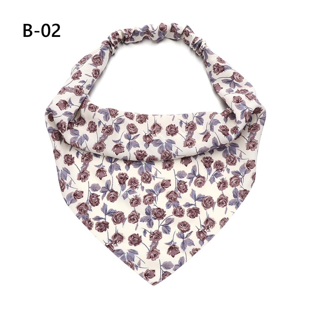 Bandeaux élastiques chouchou Turban imprimé Floral Bandanas bandeaux cheveux écharpe bandeau