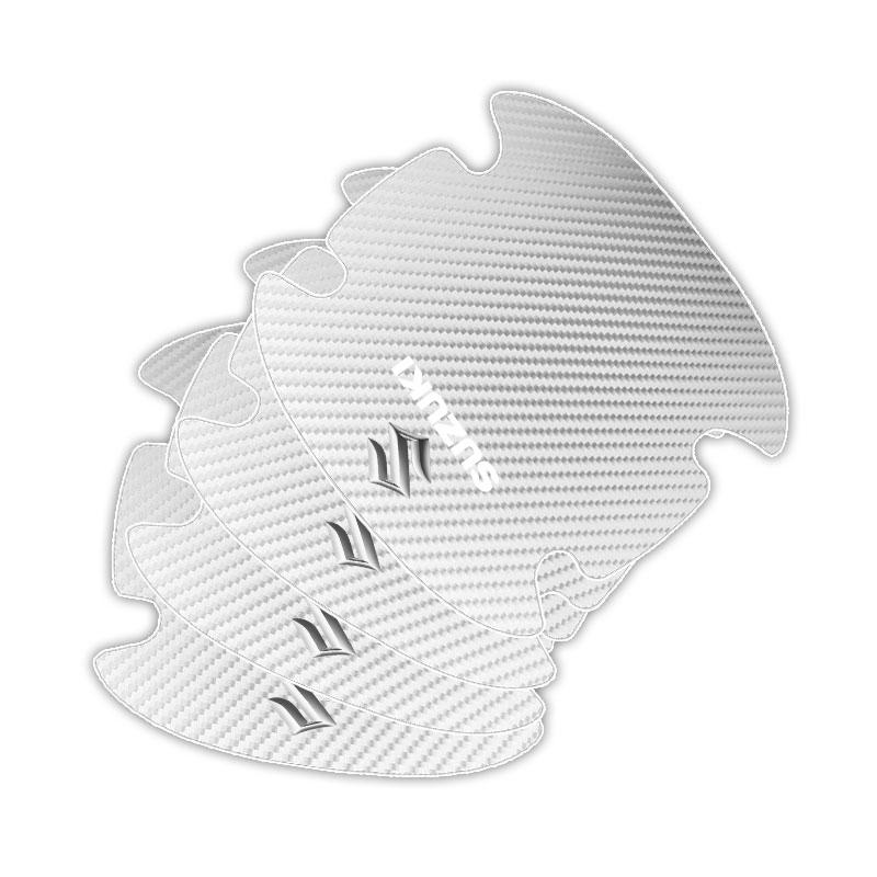 4 ks/sada Samolepka proti poškrábání kliky dveří auta Karbonové vlákno Pro Suzuki Jimny GW250 Samurai Vitara Swift Baleno SX4 Ignis Alto Splash Swace