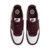 Nike  Court Vision Low  White/Burgundy Crush/Metallic Pewter Women Sneakers Red IM7647-100