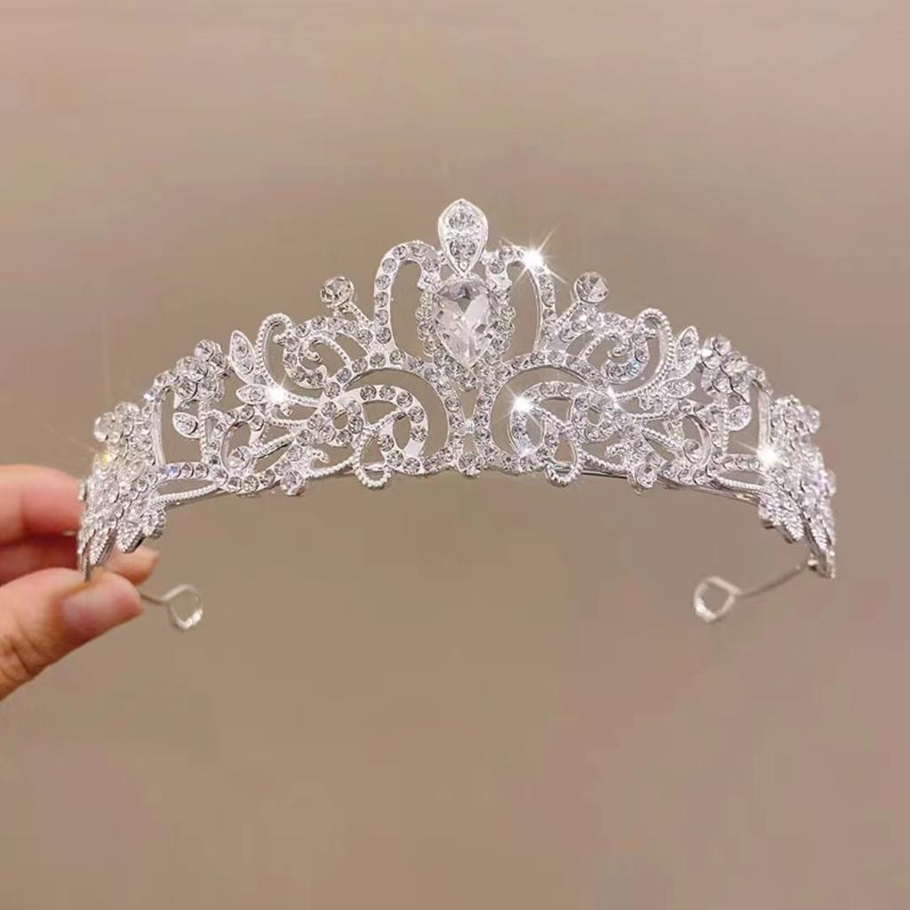 Birthday Crown Headwear Princess High-End Crown Girls Hairpin Headband Children Little Girl Headband Bridal Hair Accessories