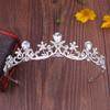 Gold Color Crystal Rhinestone Crown and Tiara Wedding Hair Jewelry Accessories for Women Bridal Tiaras Headpiece Girls Headbands