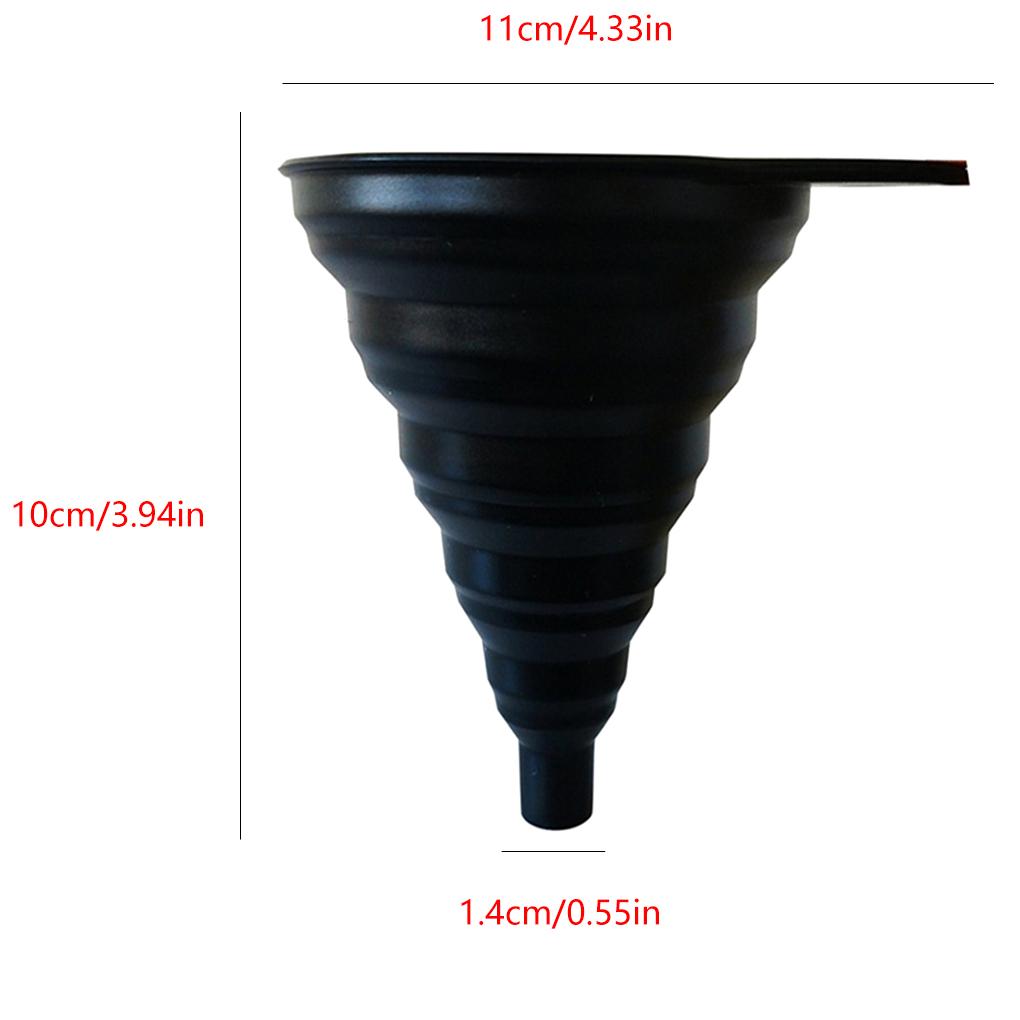 Gel Foldable Collapsible Funnel Hopper Kitchen Accessories Cooking Tool