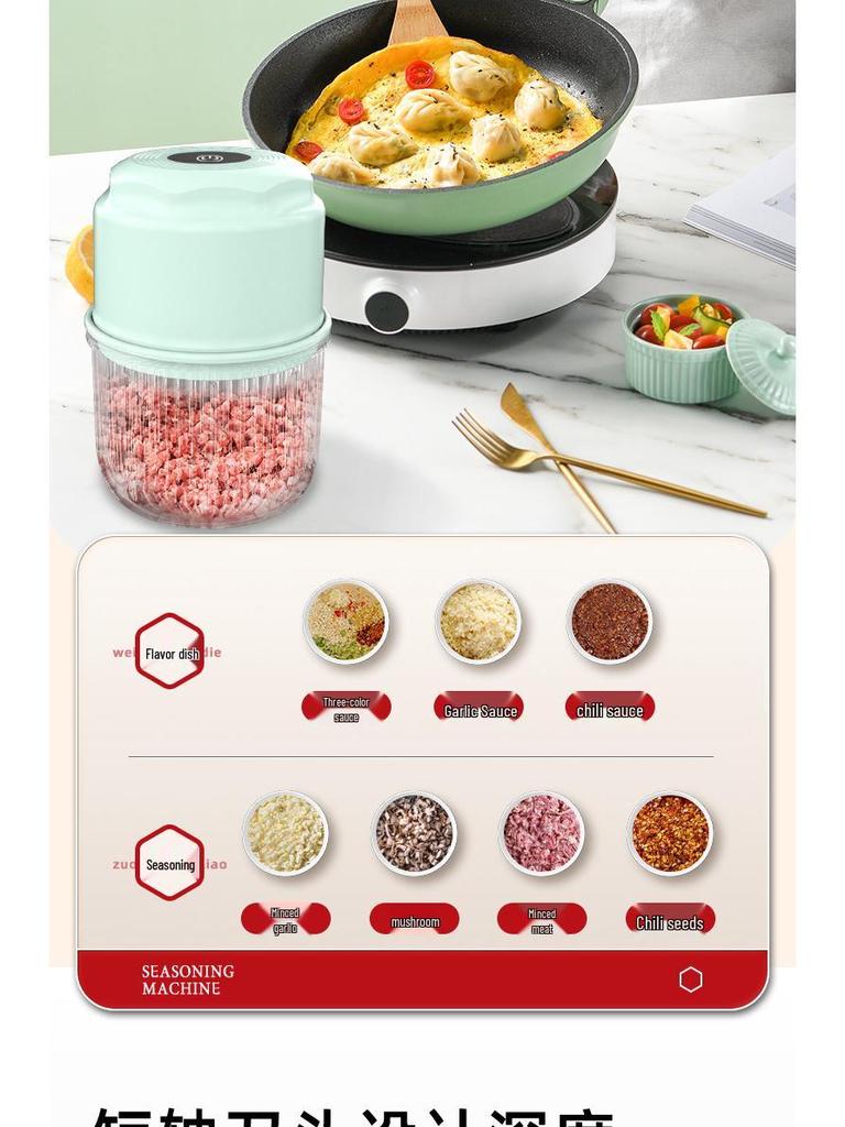 Automatic Mini Wireless Garlic Chopper & Food Processor