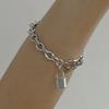 VINTAGEPINK Bold Lock Sergical Steel Bracelet