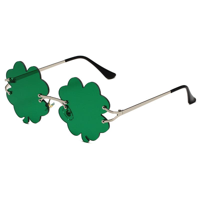 MGparty St. Patrick's Day Shamrock Glasses Irish Lucky Green Clover Sunglasses Saint Patricks Accessories Party Favor