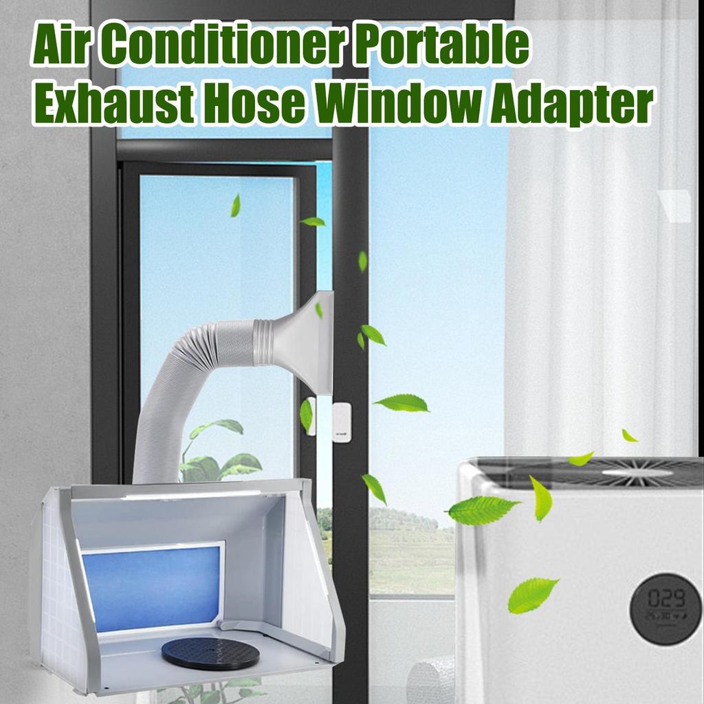 Flat AC Hose Adapter Portable Air Conditioner Exhaust Pipe Coupler Slim Flat Duct Fittings Accessories For Air Conditioning