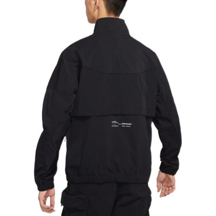 Jordan Jackets Men's Black Stand Collar Moderate Other DQ8060-010