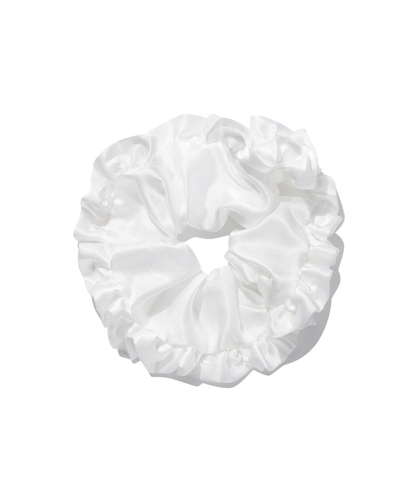 Covernat Woman Clover Heart Frill Scrunchie White