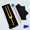 Gold 432HZ Aluminum Alloy Colored Tuning Fork with Triangle Shape.