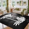 Rammstein Design Kristall-Samt Teppich Weiche Dekorationsmatte für Schlafzimmer Eingang