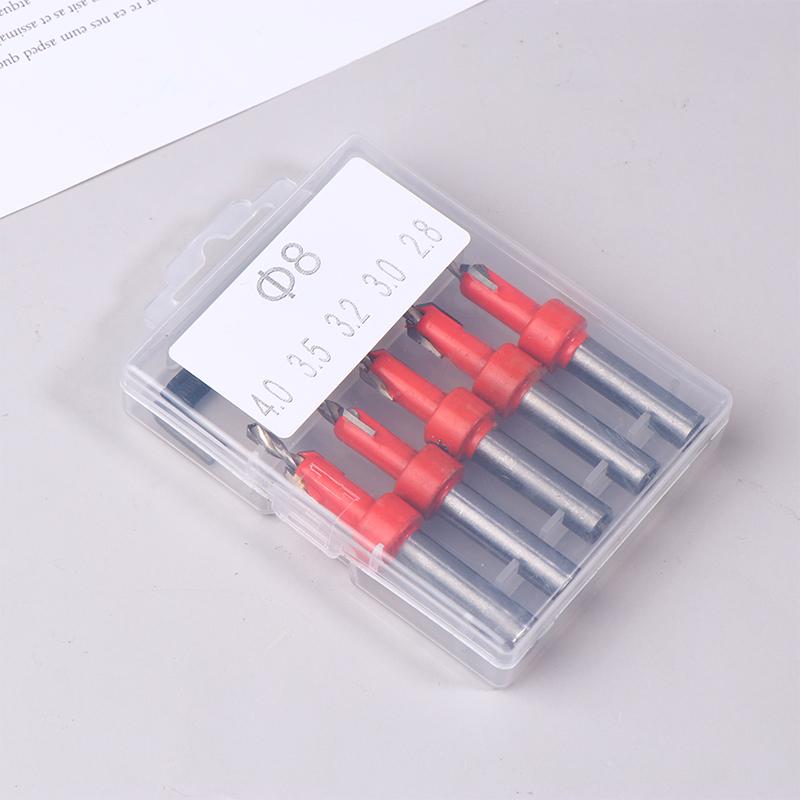 8Mm Woodworking Countersink Router Drill Bit Set Screw Extractor Router Bits Hole Punch Woodworking Tools For Wood Drilling