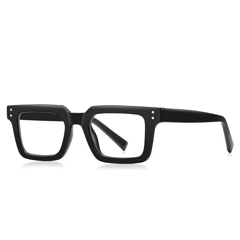 Transparent Blue Frame Square Eyeglasses Women Anti Blue Rays Photochromic Shortsighted Hyperopia Progressive Eyewear
