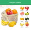 Kitchen Cotton with Drawstring Reusable Storage Bag Storage Mesh Bags Washable Fruit and Vegetable