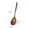Natural Long Handle Wooden Spoon Japanese-Style Rice Scoop Mixing Soup Spoons Cooking Utensils Portable Tableware for Kicthen