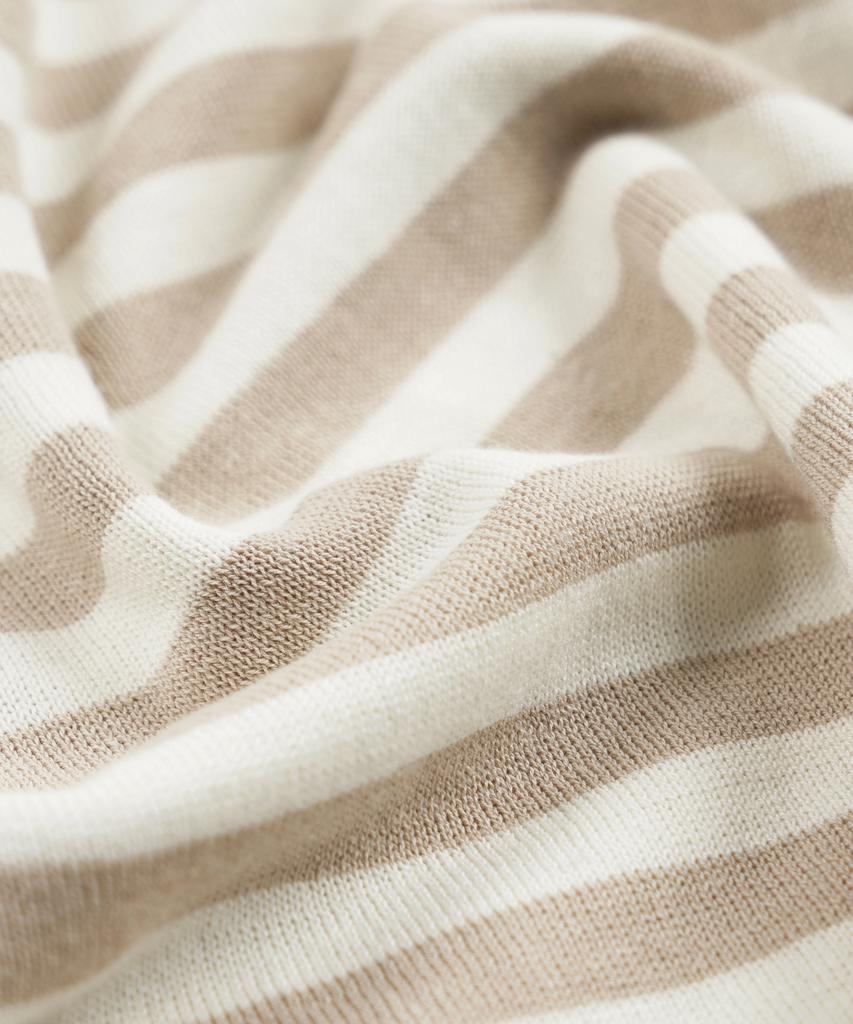 FRIZMWORKS Stripe Knit Long Sleeve _ Beige