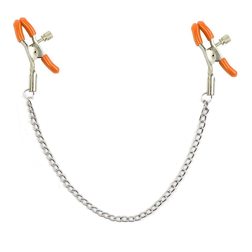 Women Nipple Clamps Tools Stainless Steel Metal Chain Nipple Clips Labia Clamp Slave Bondage BDSM Adult Games Couples Sex