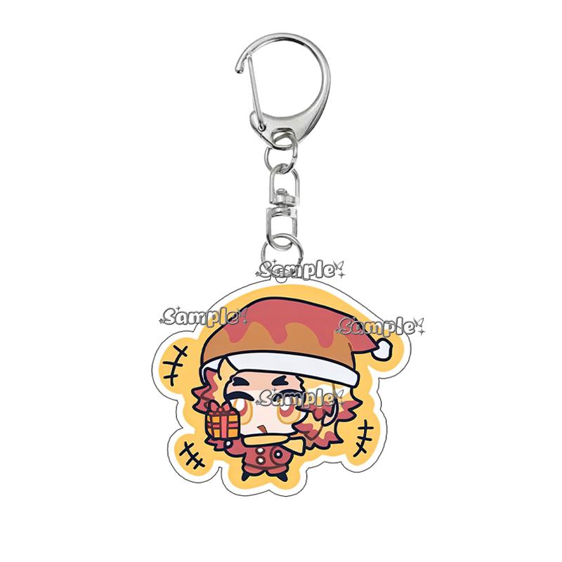 Double-sided Printing Anime Kochou Shinobu Tomioka Giyuu Tanjiro Kamado Nezuko Keychain Acrylic Pendant Charm Fans Gifts Jewelry