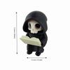 Creative Gothic Decoration Cartoon Reading Pose Ghost Statues Creative Cute Ghost Ornaments  Gifts