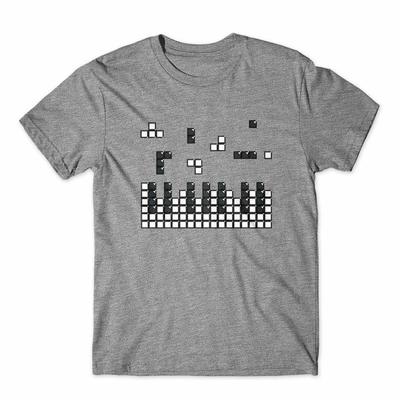 Brick Piano Musikspiel T-Shirt 100% Baumwolle Premium T-Shirt NEU