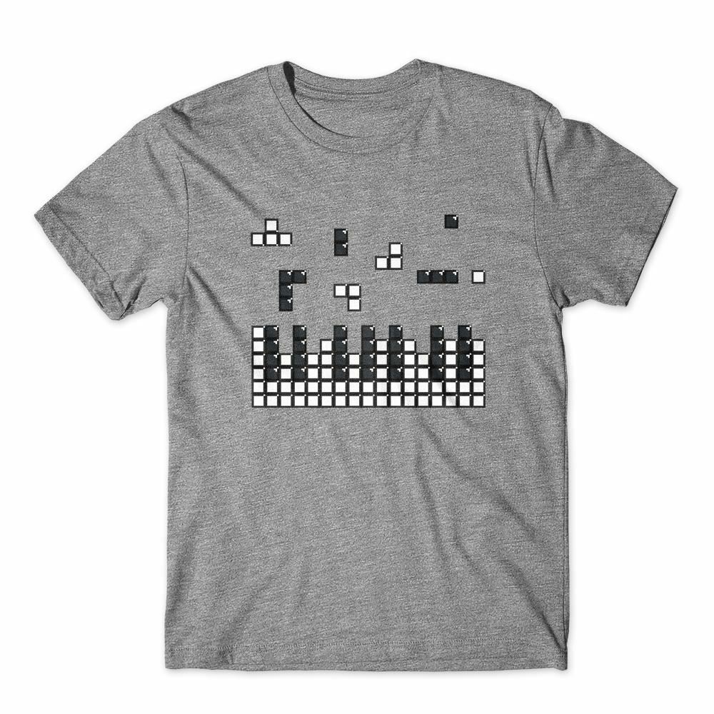 

Brick Piano Music Game T-Shirt 100% Cotton Premium Tee NEW 4XL