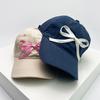 New Men Women Korean Bow Ribbon Baseball Hats Sunshade Niche Ins Breathable Snapback Caps Versatile Fashion Sweet Simple Student