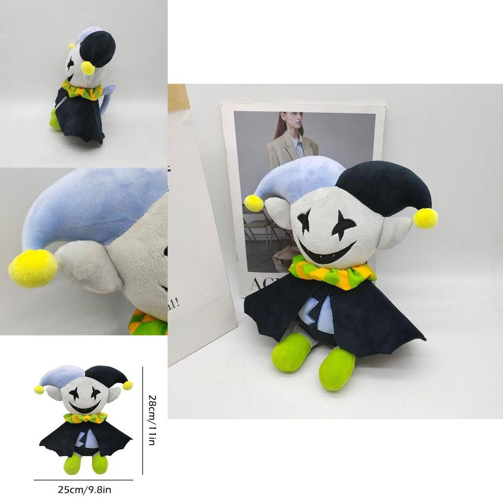 Deltarune Jevil Plüschtier | Joker Stoffpuppe | Weihnachtsgeschenk | Geburtstags-Sammlerstück