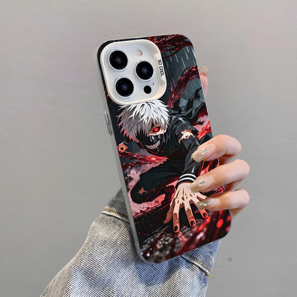 

Чехол для телефона с аниме Токийский гуль Для iPhone 17 Pro Max 15 Pro 16 14 Plus 12 13 Mini 11 Pro Ударопрочный Цветной Чехол iPhone 11
