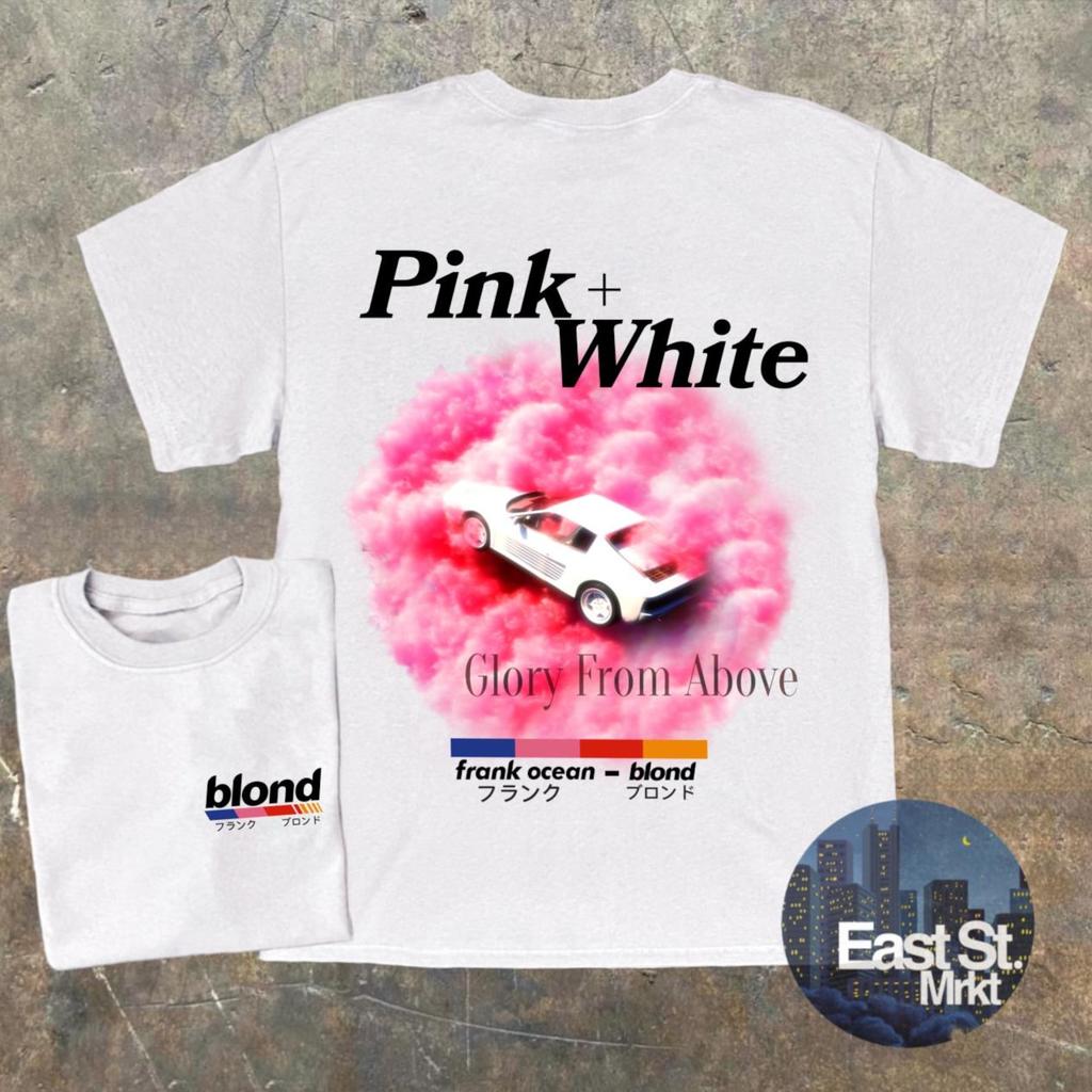 Frank Ocean 'Pink + White' T-shirt - Blond Album Retro Tee