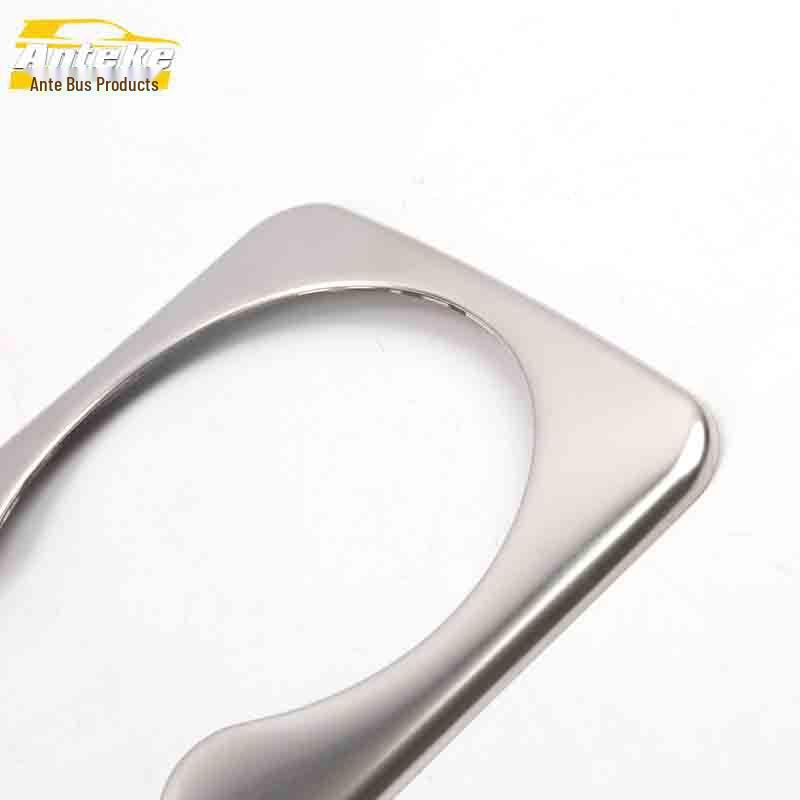 MG6 Rear Cup Holder Bright Ring: Stainless Steel Third Row Armrest Box Decorative Sticker for Car Accessories