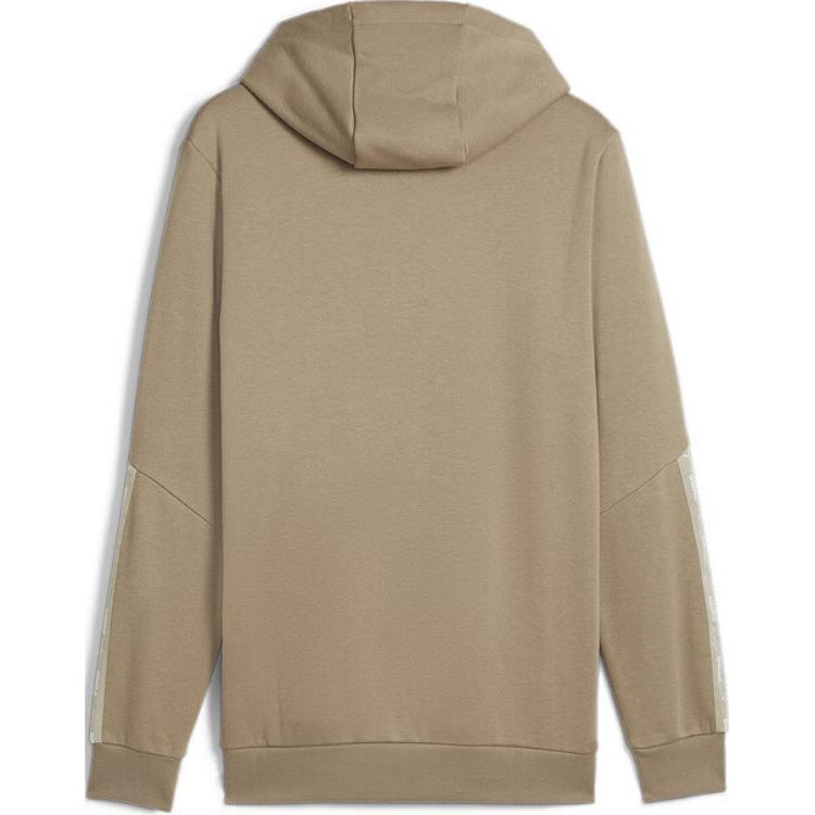 Puma Essentials Hoodie Tape FL Sports Casual Hooded Pullover Long Sleeve Sweatshirt Men Sweatshirt Dark-Khaki 678421-68