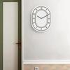 Korean  Creative Minimalist White Wall Clock Fashionable Acrylic Art Wall Decoration Home Desk Living Room Clock Decoration