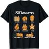 Basic Cat Geometry Cute Cat Cat Lover Cat Owner Math School T-Shirt