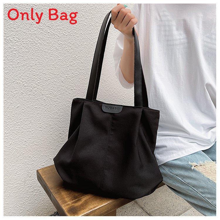 Canvas Tote Bag Women Large Capacity Casual Everyday Shoulder Bag For Daily Use