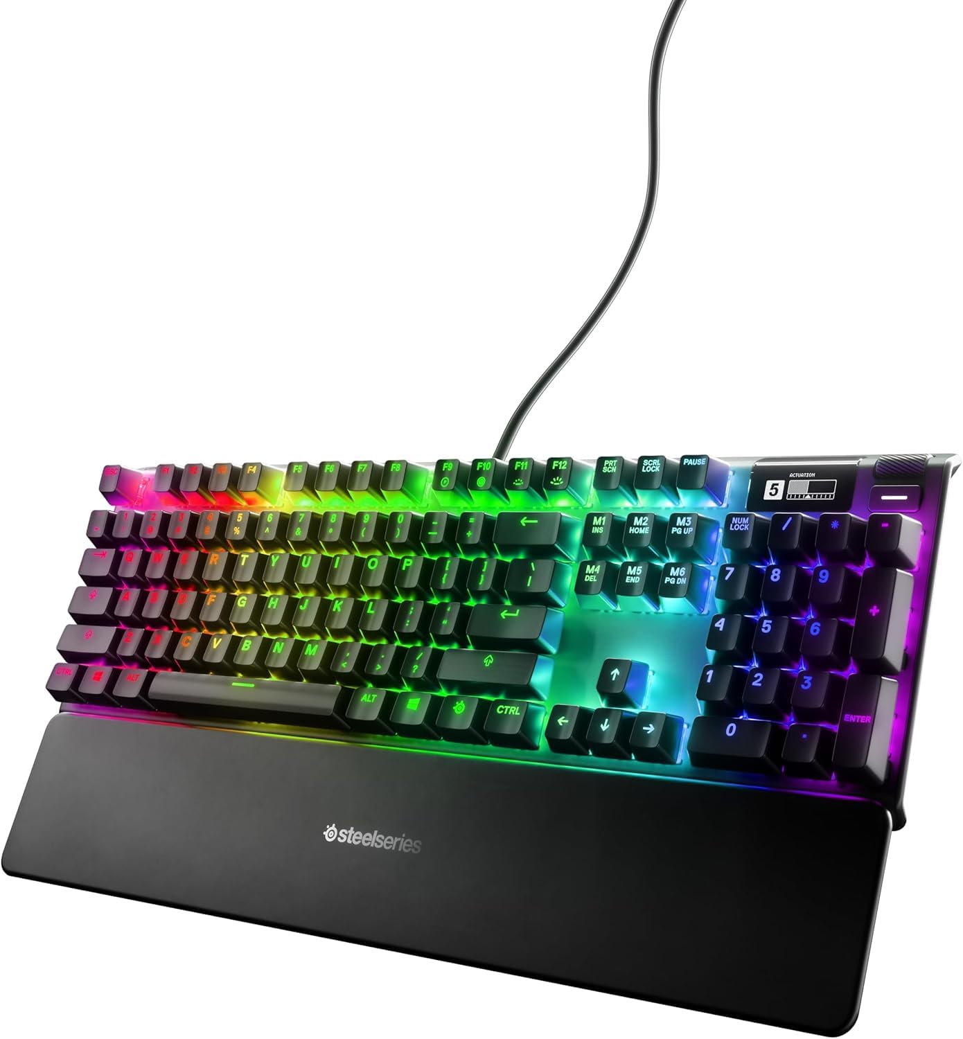 

Gaming Japanese magnetic hall effect OmniPoint OLED Apex Pro JP 64629 keyboard, wired, layout, sensor, switch, display, [Used]